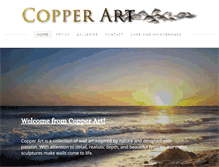 Tablet Screenshot of copperart.com